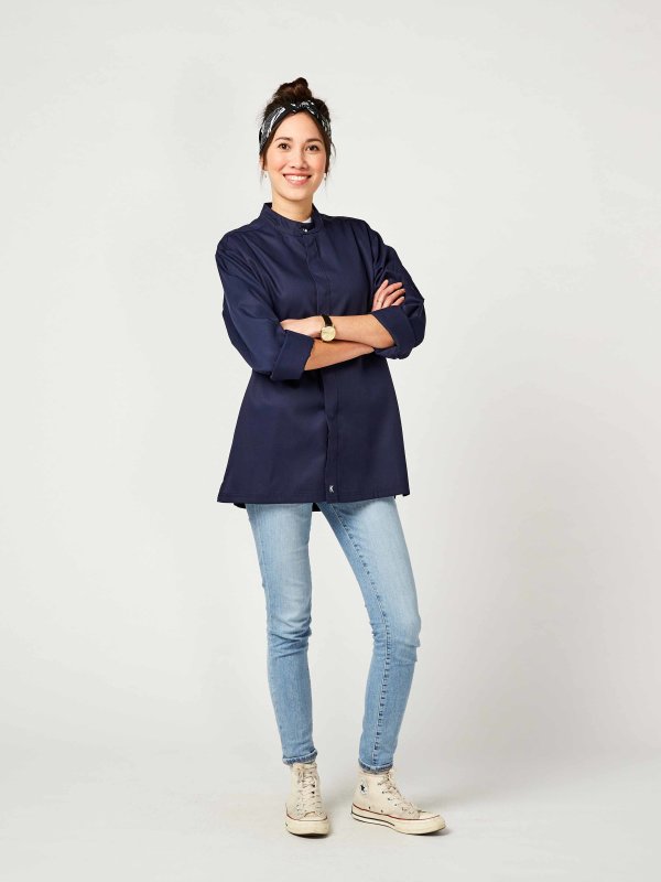 Kochjacke langarm RAY 2.0, navy L