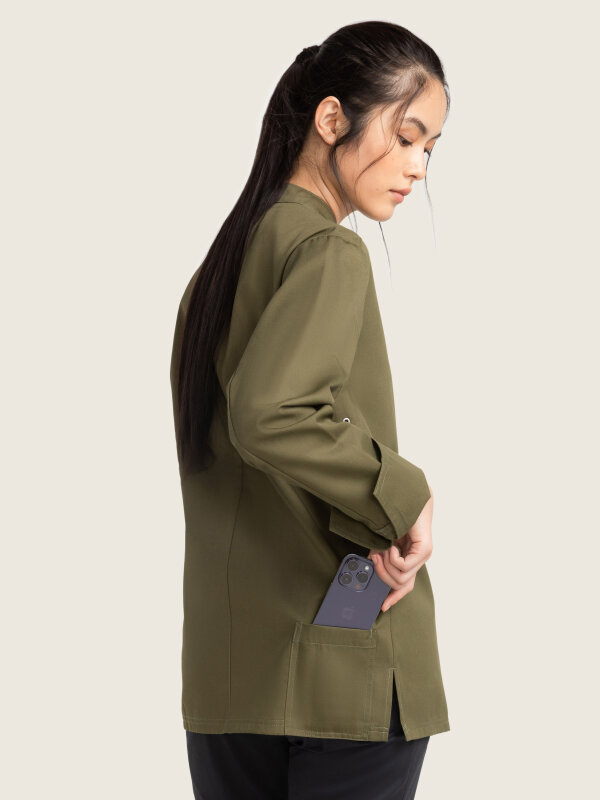 Chefs jacket long sleeve, RAY 2.0 olive L