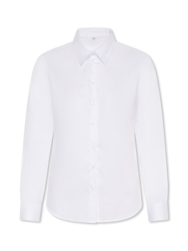 Blouse LUZERN shirt collar, white M