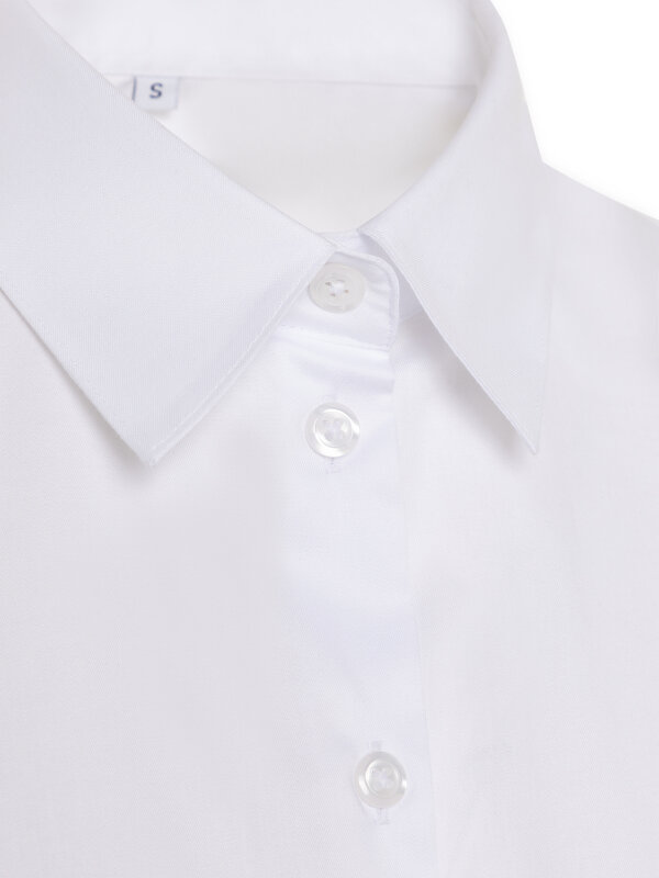 Blouse LUZERN shirt collar, white M